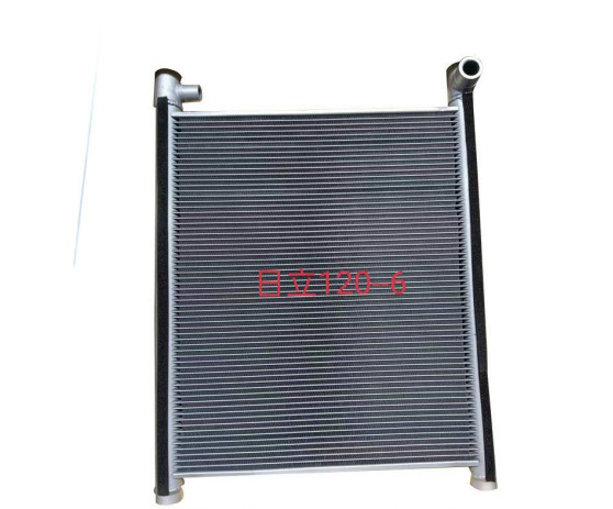 Quality EX120-6 Hitachi Excavator Oil Cooler 4448373 Silver Color wholesale