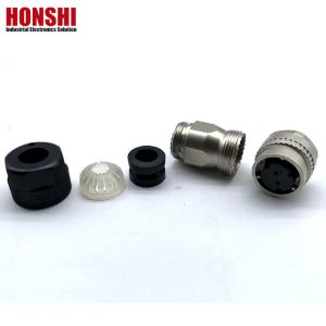 DDK CM10 Series Waterproof Male Female Connector With Zinc Alloy Shell 2 Pin