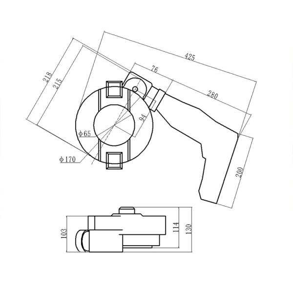 Cam Type Self Centering Pipe Beveling Machine Stainless Steel Pipe Cutting Machine