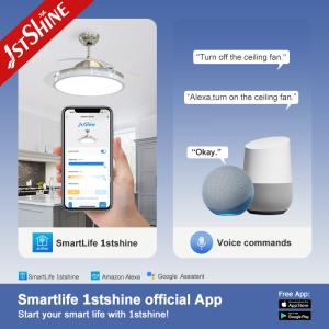 Lighting and Circuitry Design 42'' Invertible Retractable Blades Ceiling Fan