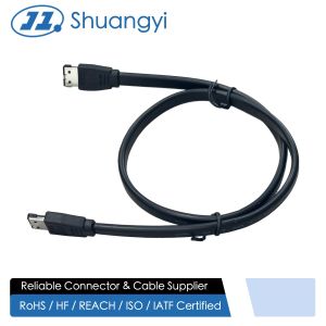 China eSATA 7Pin to 7Pin External SATA Data Cable Connector for HDD/SSD Enclosure on sale