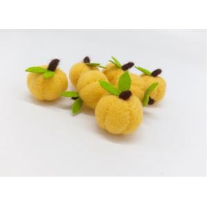4cm Halloween Pumpkin Wool Felt Balls Creating Halloween Atmosphere