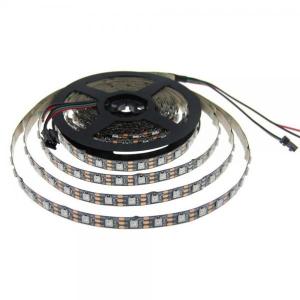 WS2812B Digital LED Strip Lights Programmable Black PCB Self Adhesive With CE /