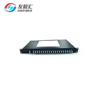 40CH Athermal AWG 100Ghz DWDM Mux Demux Flat top C21~C60 LC/UPC 1U Rackmount