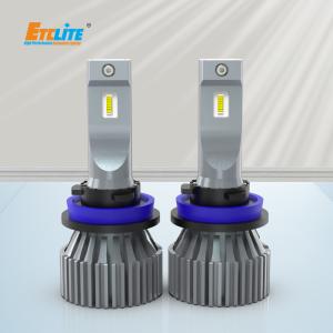 Cheap 10000 Lumen Fanless LED Headlight Bulb CSP Chip Rohs Approved for sale