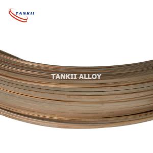 5mm Width CUNI12MN2 Resistance Alloy Copper Color Flat Strip / Flat Wire For