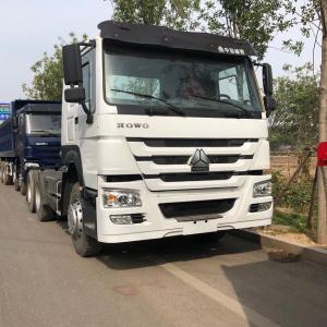 China White Used Howo Trucks , Sinotruk Howo 6x4 Heavy Duty Tractor Truck on sale