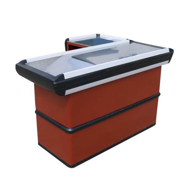 Quality Professional Food Grade 304 Supermarket Checkout Counter with ISO9001 Certification and 60% Improved Hand Feel wholesale