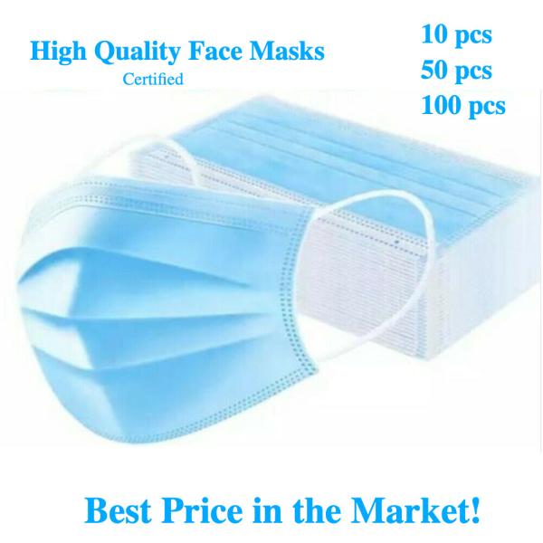 Quality Earloop Style Blue Non Woven Face Mask , Surgical Grade 3 Layer Face Mask wholesale