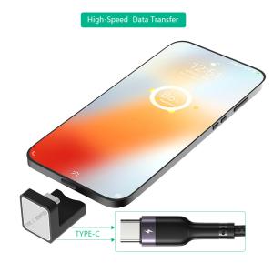 90 Degree USB C Type C Male to Female Adapter, USB-C USB 3.1 Type-C Male to