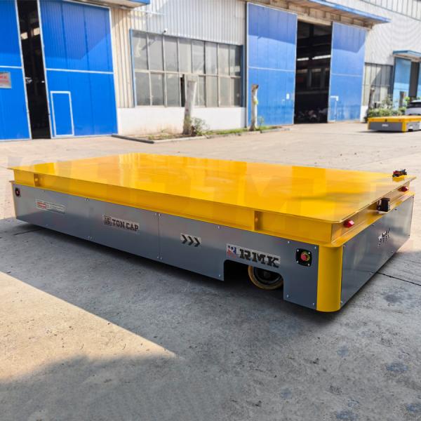 Heavy Duty 15 Tons Steel Plate Battery Powered Remote Controlled Transfer Cart