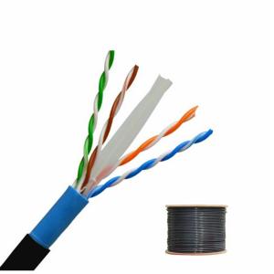 Grey Colour Four Pair 305m Flat Internet Network Cable