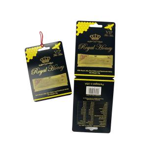 Factory Supplied Custom Honey Packaging Royal Honey Paper Card