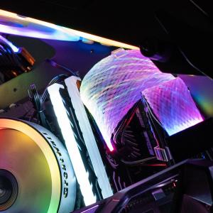 Extension Cable 8P 30cm single head lamp Sync line RGB Flash PC game computer