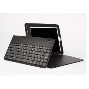Ergonomic Design Black iPad 2 Bluetooth Keyboard Case With 76 Keys / Photo Frame