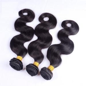 1B Color Peruvian Human Hair Bundles Machine Double Weft Tangle Free