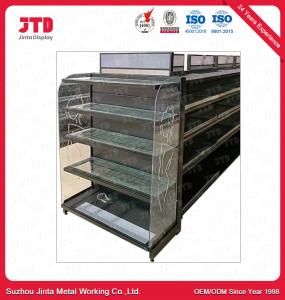 Cheap Cosmetic Supermarket Display Shelf With Acrylic Side Boards for sale