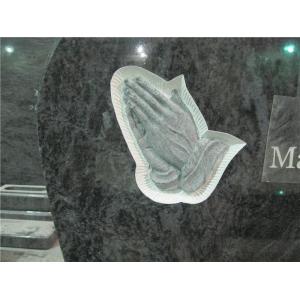 European style hand shape gray granite tomb stone