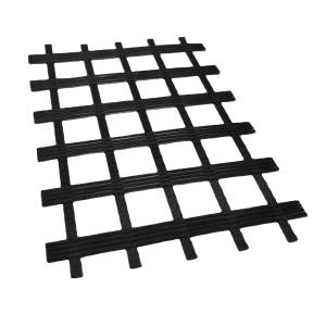 High Tensile Strength 50Kn/m Warp Knitting Fiberglass Geogrid for Road