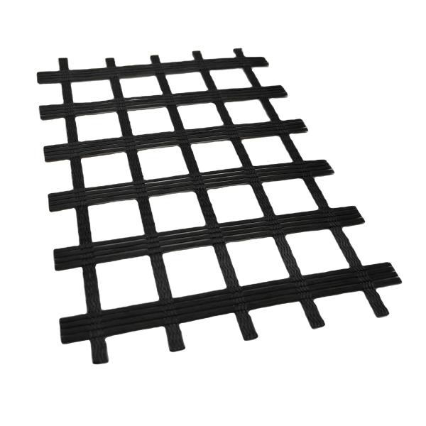 High Tensile Strength 50Kn/m Warp Knitting Fiberglass Geogrid for Road