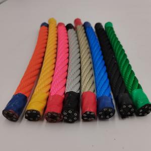 Customized Size Playground Climbing Nets 6 Strand Polyester Combination Rope