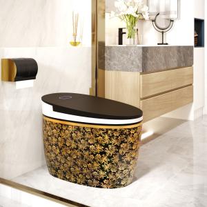 S Trap Elongated 1 Piece Smart Toilet High Efficiency Automatic Flush