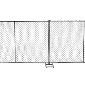 China 8ft x 10ft construction chain link fence opening 2⅜x2⅜(60mmx60mm)  tubing 16ga thick and diameter 11ga/2.90mm,11.5ga/2.7 on sale