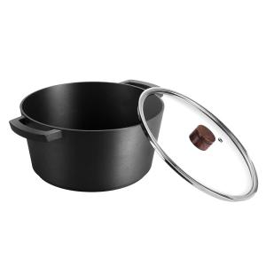 1.4kg Die Cast Cooking Pots Pfluon Coatinig Spill Proof 24cm Non Stick Pot
