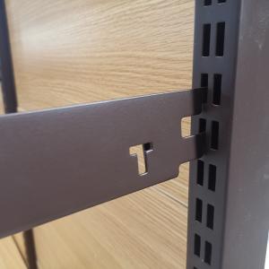 Electroplating Gondola Shelf Brackets For Retail Shelving Units Adjustable