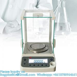 Cheap 0.0001g Laboratory Scale, High Precision Lab Analytical Balances With Plastic Windshield, LCD Display Electronic for sale