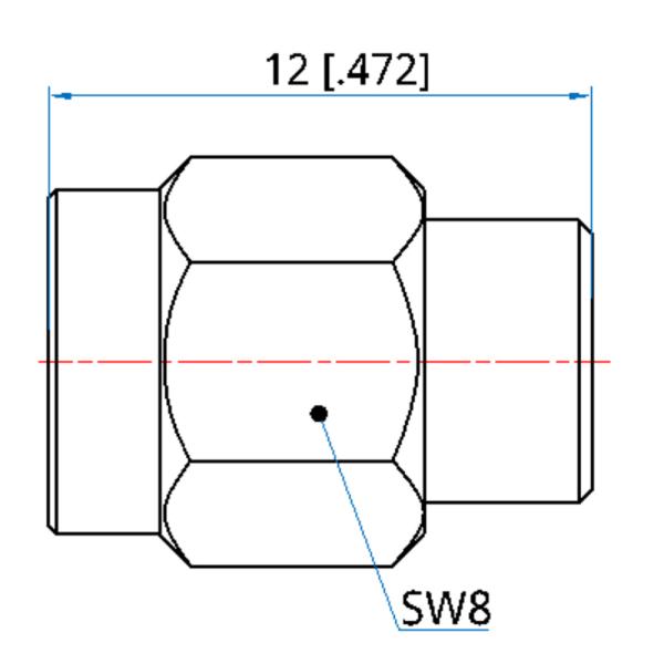 40GHz 0.5W 2.92 Male RF 50 Ohm Resistor Dummy Load