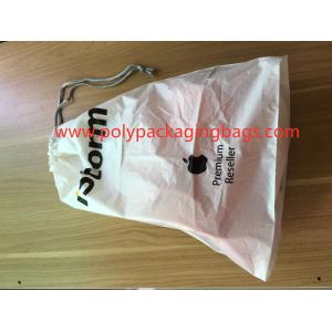 Simple and elegant white cpe rope bag for general purpose packaging