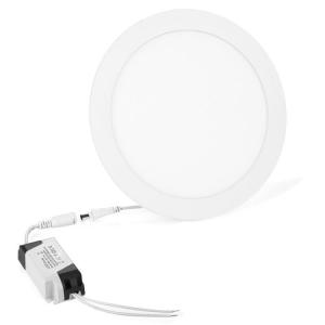 18w LED Round Panel Light With 3000K-6000K, 0-10V Dim, Flicker Free High CRI 90