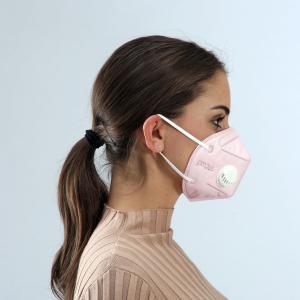 Anti Dust Valve Foldable Ffp2 Mask Pink Color Avoid Moisture Fogging In Mask