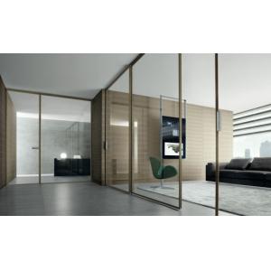 Meeting Room Clear Glass Partition Walls With Laminated Glass Panel ISO 12543