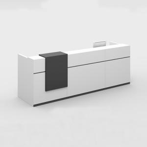 1100Hmm White Office Reception Desk 78.7 Inch With Reception Counter