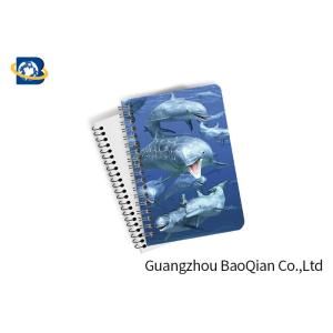 Eco Friendly Paper 3D Lenticular Notebook Ocean / Animal Pattern With Spiral
