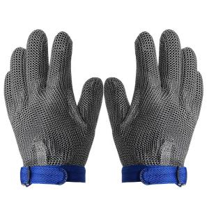 Meat Processing Slaughtering Anti Cut Metal Mesh Gloves 304 SS
