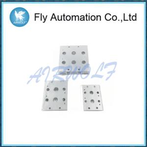 Two / Five Holes Solenoid Valve Accessories Bus Board -20 - 70 ℃ In Silver