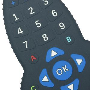 Shaped MHC Silicone Baby Teether Remote Control For Chew Toys