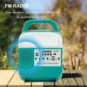 Portable Mini Solar Power Lighting Kits Energy System With Bt Speaker And Radio