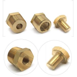 Stainless steel plug fusible fittings pipe plug tube adapter with eutectic alloy