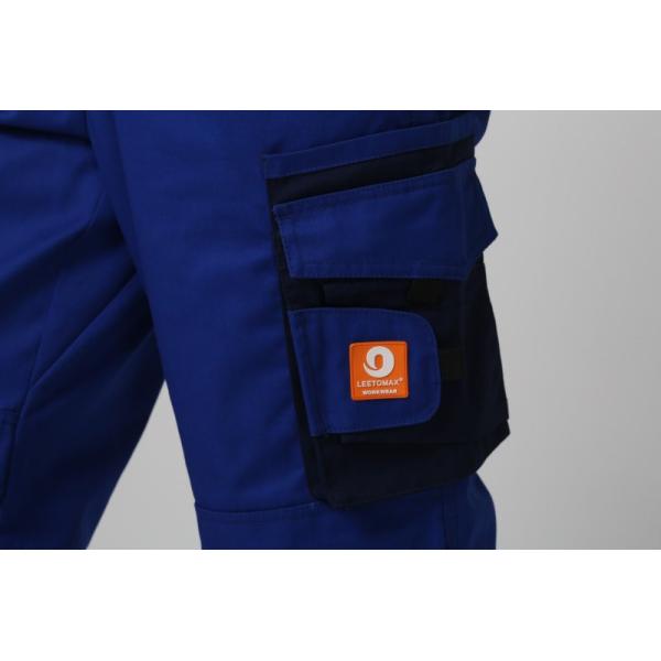Light Weight Work Bib Overalls , Elastic Bib Trousers With Reflective Tape On Leg