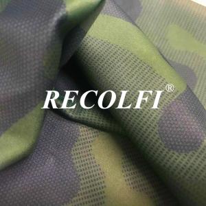 Camo Print Recycled Mesh Fabric Roica Spandex X Lite Weight Top Green Tai Wan