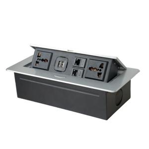 Flip Cover Desktop pop up power outlet uninvesal standard Socket Outlets for