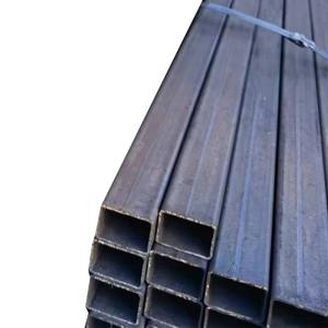 Black Iron Ms Rectangular Steel Channels U-Bar Galvanized Square Tube for