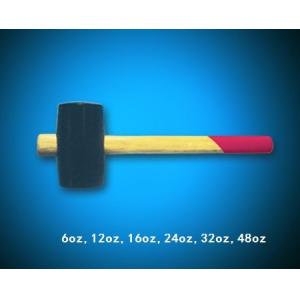 Cheap French type rubber hammer with wooden handle for sale