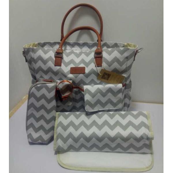 Quality Canvas Polyester Cotton Mummy Diaper Bag With Adjustable Stroller Strap wholesale