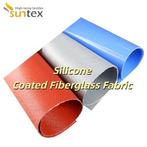 0.3 mm Thickness 400 g/sqm Weight Silicone Coated Fiberglass Fabric with 1 / 1.2 / 1.5 meter Width