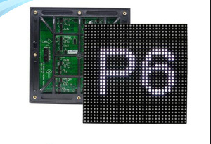 Hanging outdoor IP65 P6 LED Information Display Module , Cast Aluminum Cabinet Brightness 7500